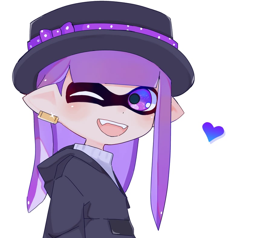 inkling player character and inkling girl (splatoon) drawn by koke_(banburu_be_x)