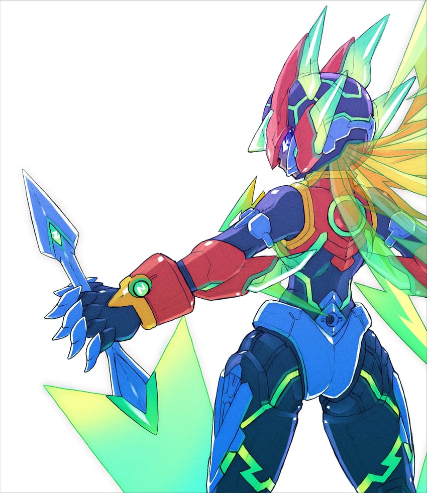 zero and zero(z) (mega man and 1 more) drawn by hi-go!