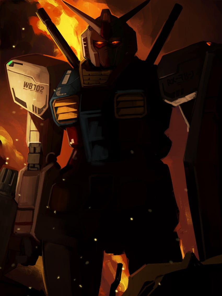rx-78-2 gundam (gundam and 2 more) drawn by kyou_(iuciferic)