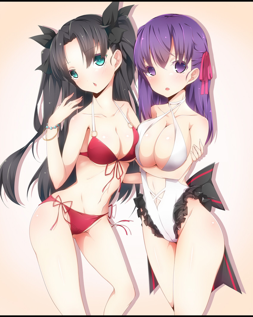 tohsaka rin and matou sakura (fate and 1 more) drawn by ripe.c