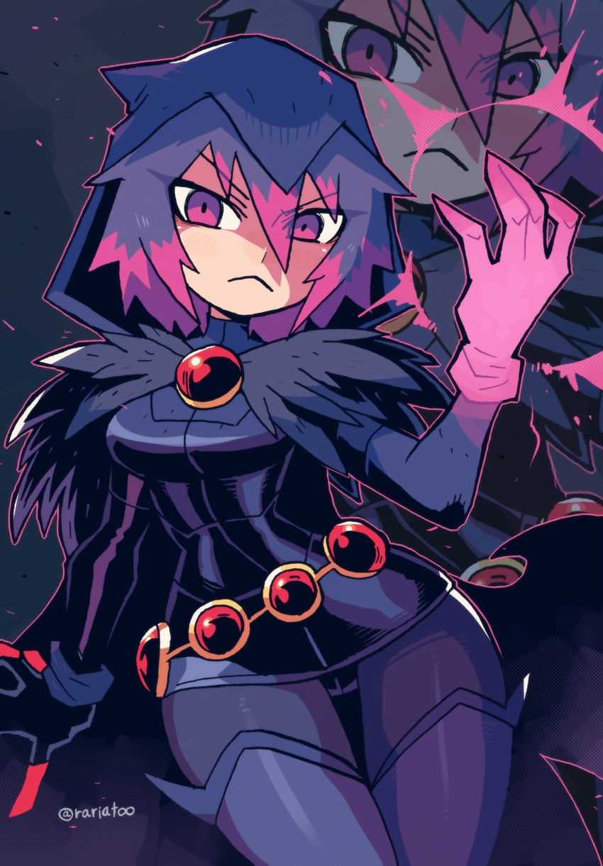 raven (dc comics and 1 more) drawn by rariatto_(ganguri)