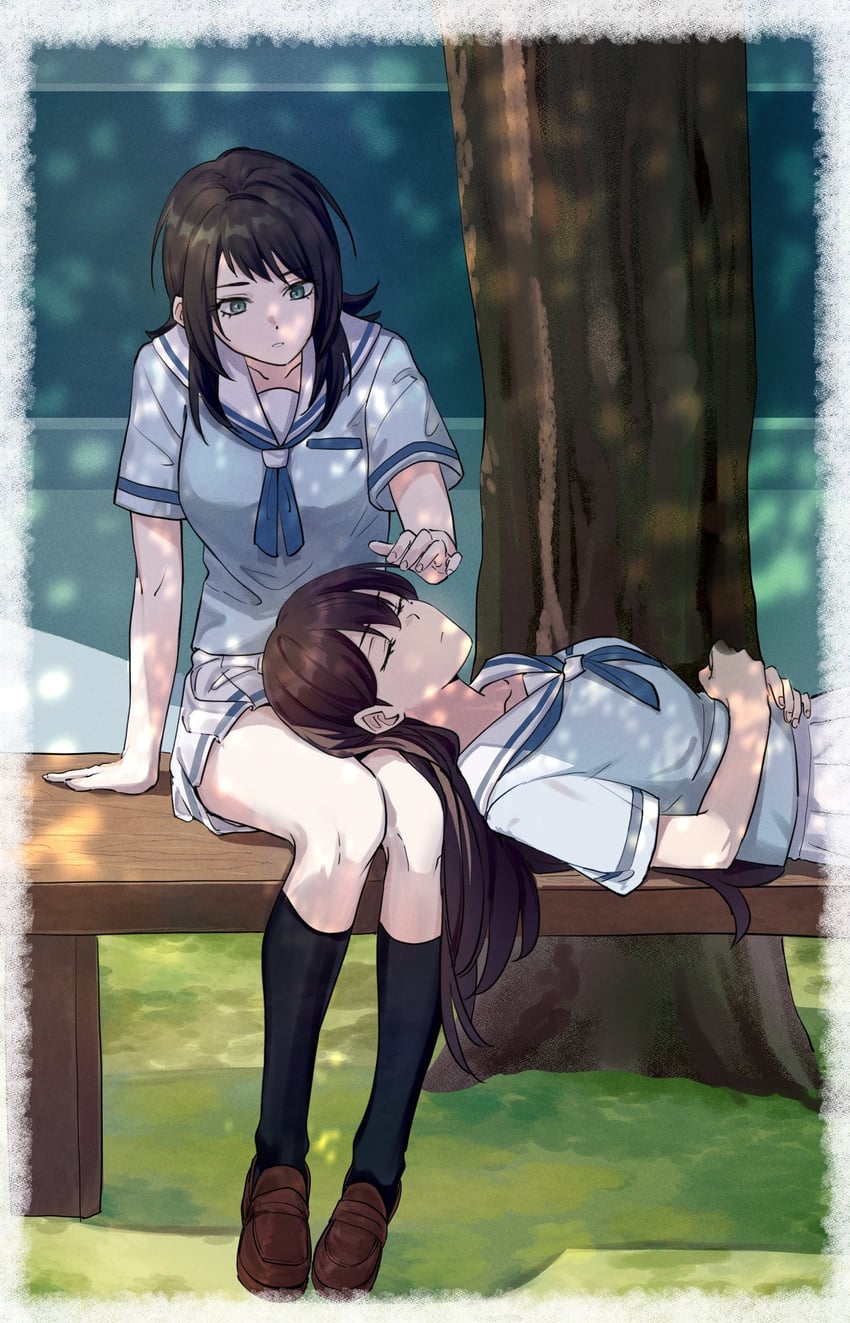 shiina taki and yahata umiri (bang dream! and 1 more) drawn by joker_(jjjokerrr233)