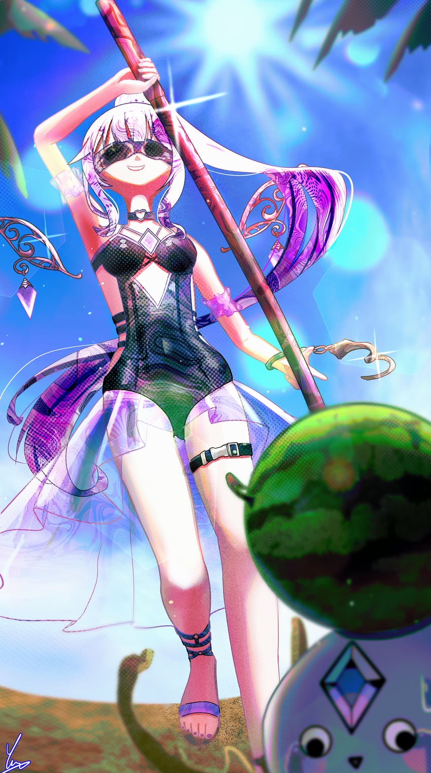koseki bijou and pebble (hololive and 1 more) drawn by luunar0308