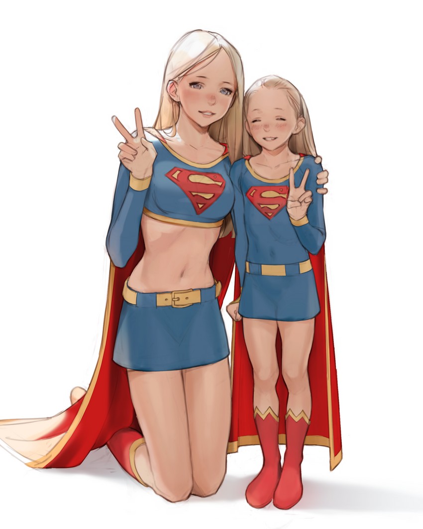 supergirl (original and 1 more) drawn by luimiart