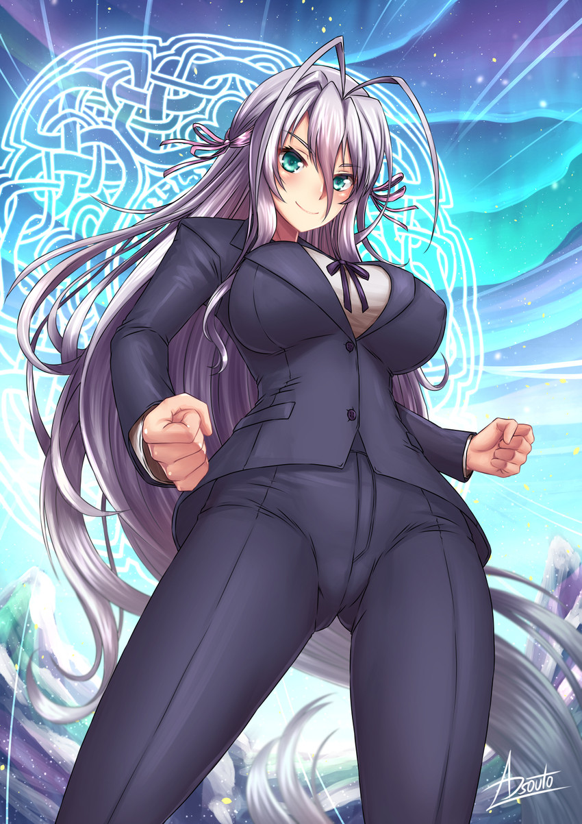 rossweisse (high school dxd) drawn by adsouto