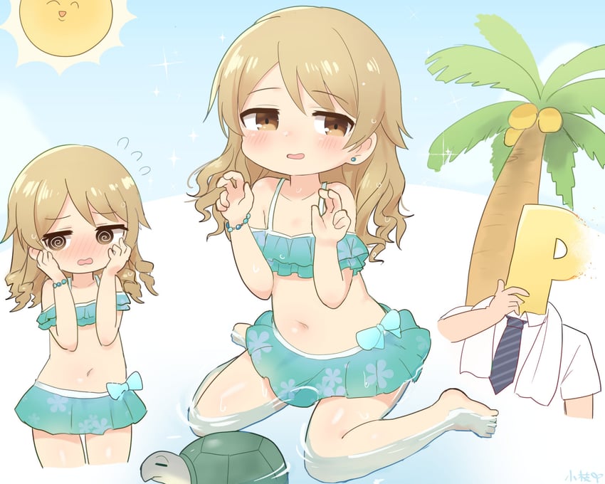 producer, p-head producer, and morikubo nono (idolmaster and 1 more) drawn by koeda_(koeda1kg)