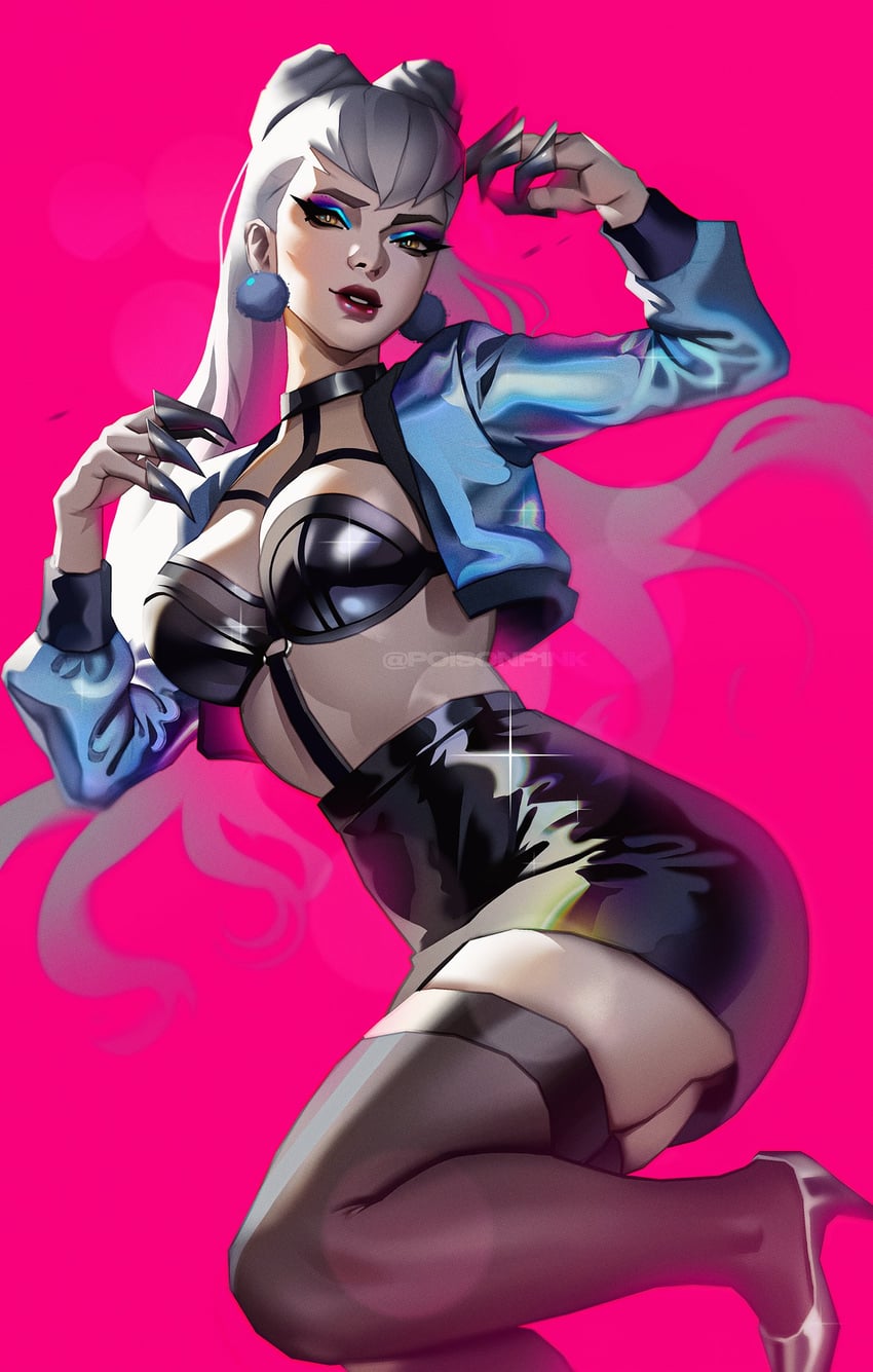 evelynn and k/da all out evelynn (league of legends) drawn by poisonp1nk