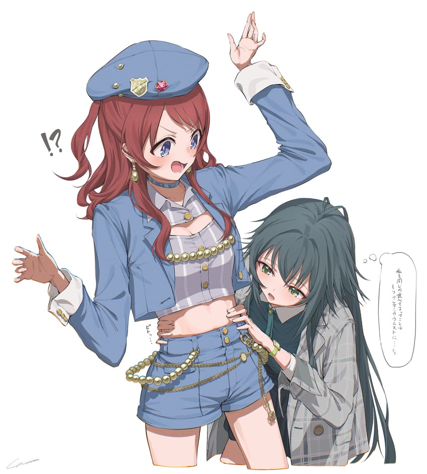 hanami saki and tsukimura temari (idolmaster and 1 more) drawn by yo_na