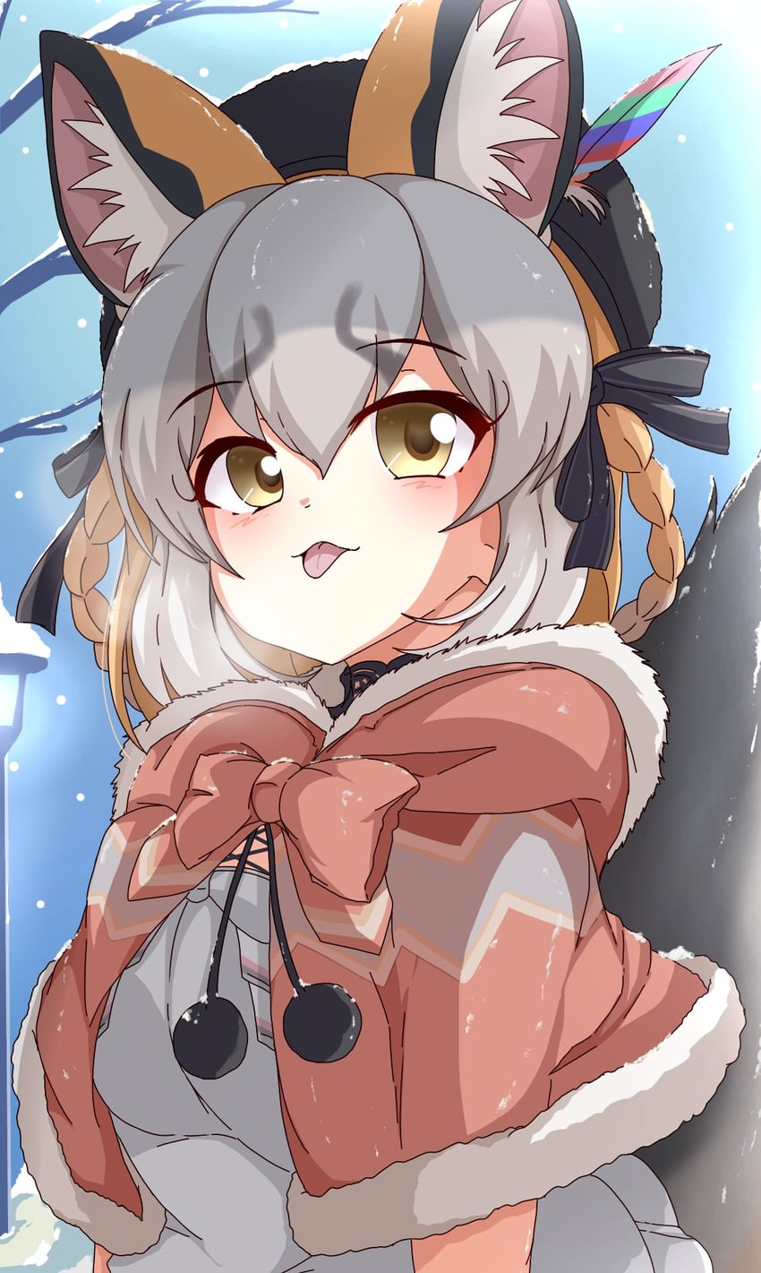 island fox (kemono friends and 1 more) drawn by hata_(user_ehfr2334)