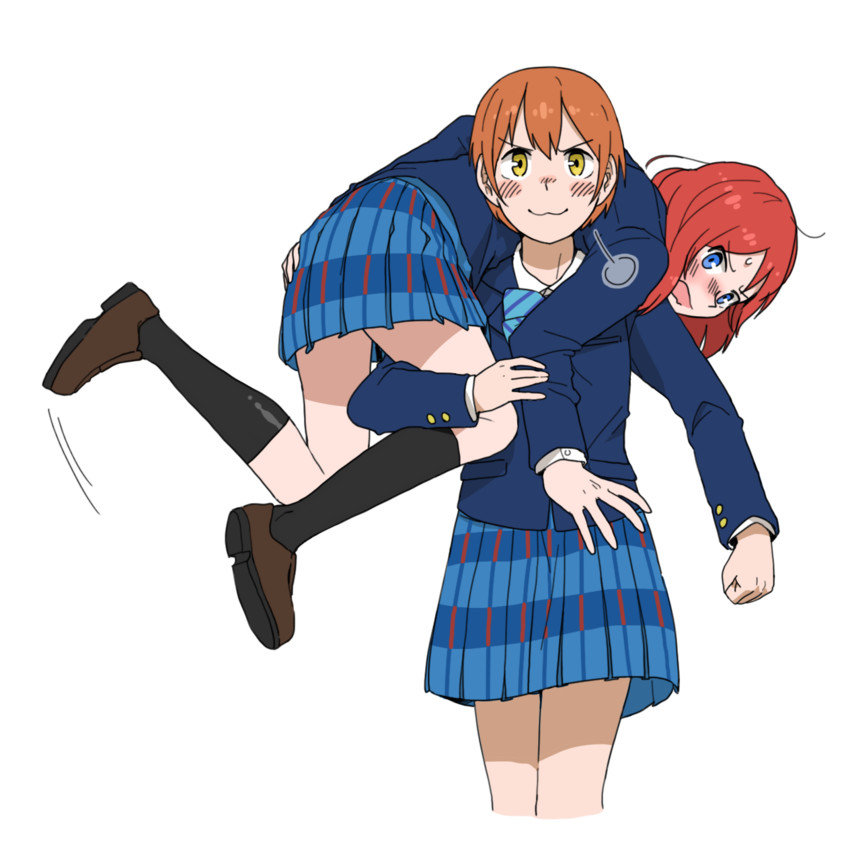 nishikino maki and hoshizora rin (love live! and 1 more) drawn by anyan_(jooho)