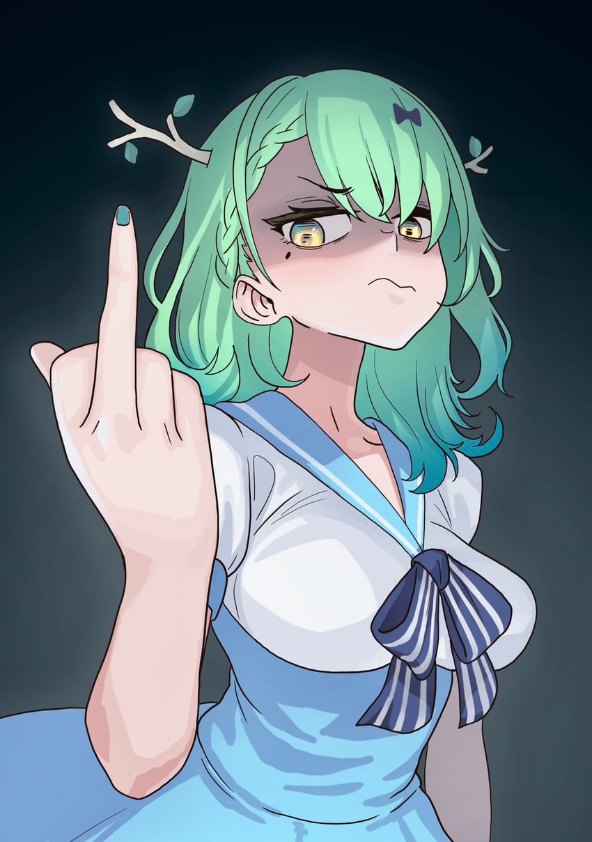 ceres fauna (hololive and 1 more) drawn by zedd_(zedgawr)