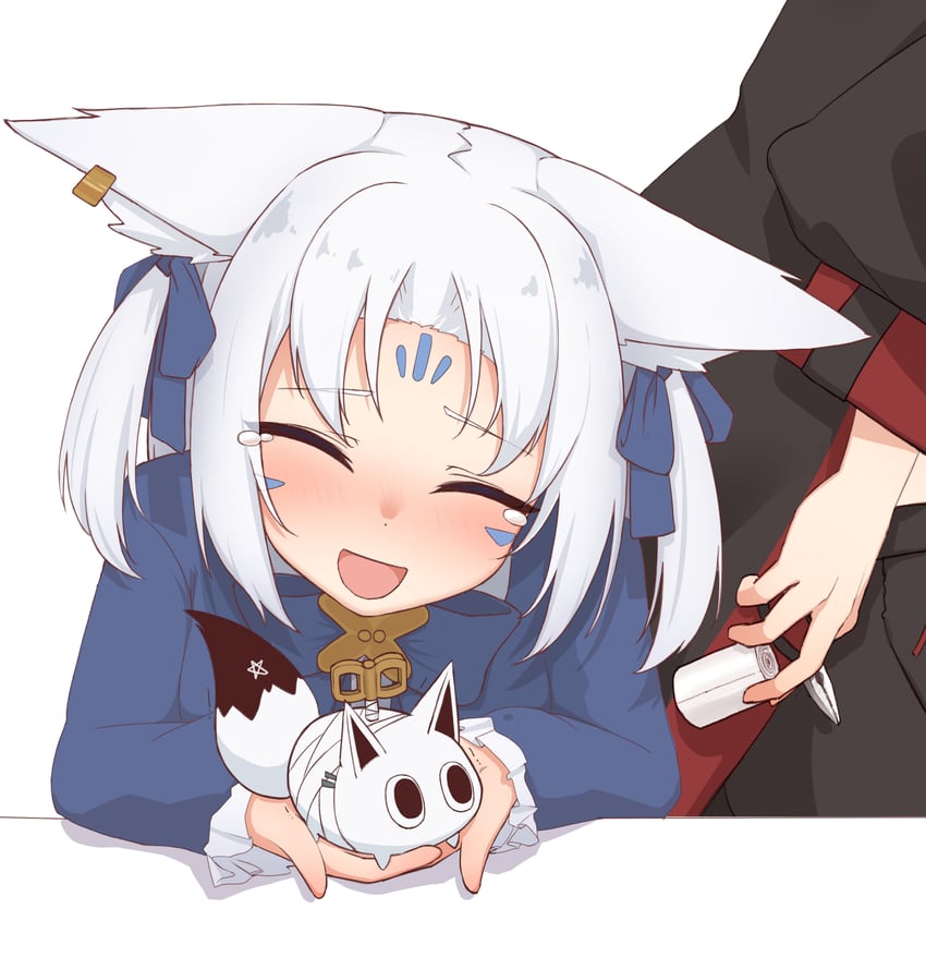 kurokami fubuki, sukonbu, and nejima kitsune (hololive) drawn by micon