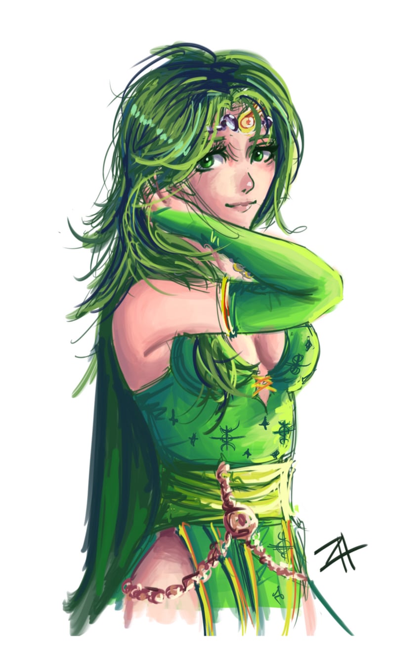 rydia (final fantasy and 1 more) drawn by jackary
