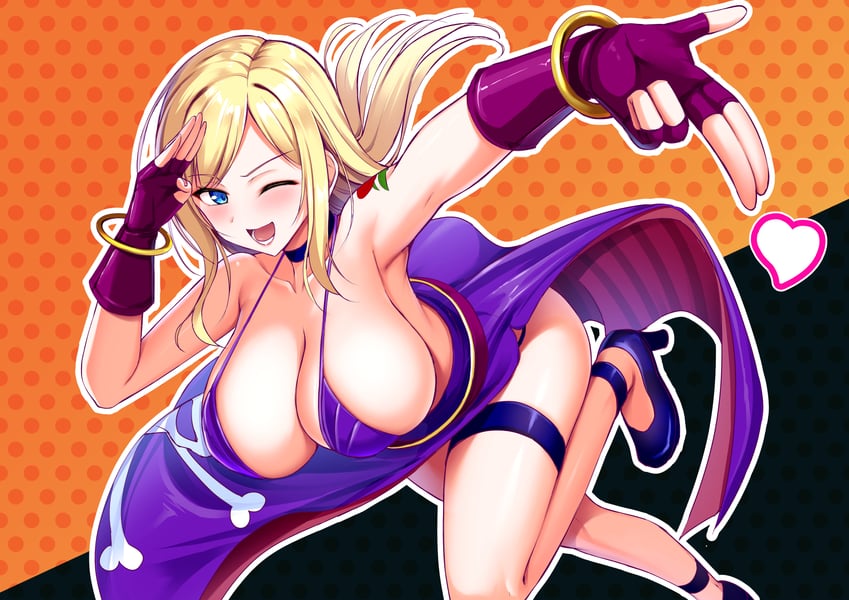 b. jenet (fatal fury and 1 more) drawn by naoki_(endofcentury102)