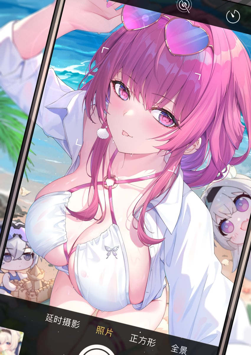 firefly, kafka, and silver wolf (honkai and 1 more) drawn by kuroida