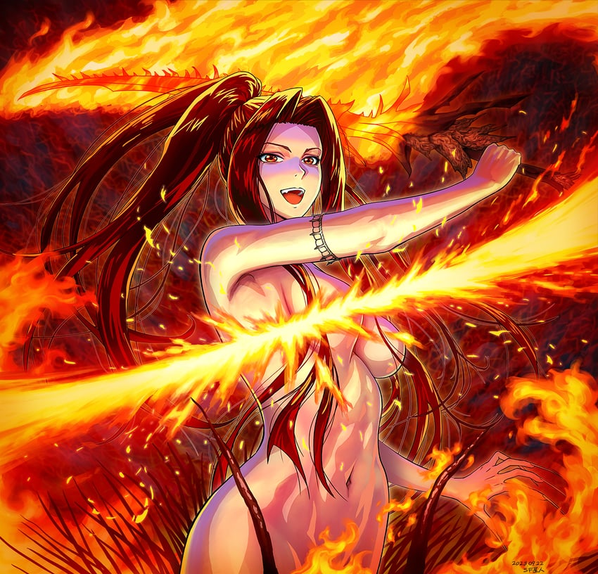 chaos witch quelaag (dark souls and 1 more) drawn by saran_wrap_(sf_seijin)