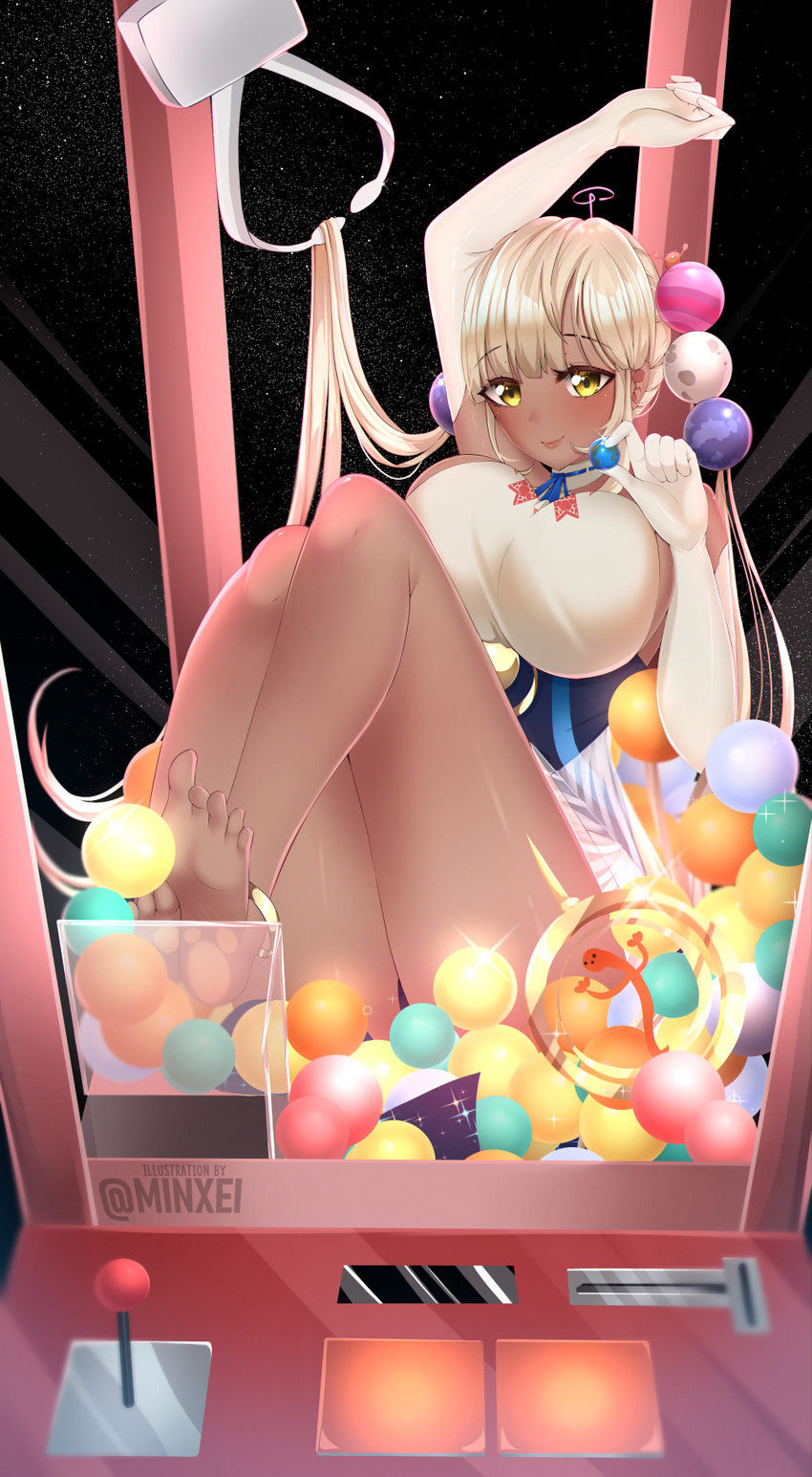 tsukumo sana and yatagarasu (hololive and 1 more) drawn by minxei