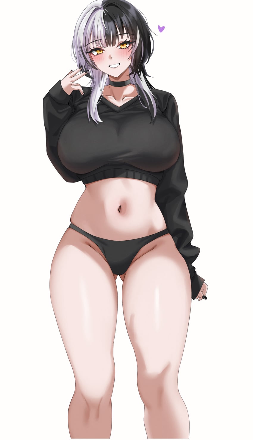 shiori novella (hololive and 1 more) drawn by yobi_(ybpac18)