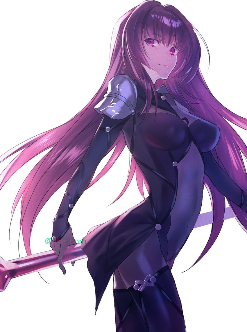 scathach (fate and 1 more) drawn by hitsujike_(hamsterhouse)