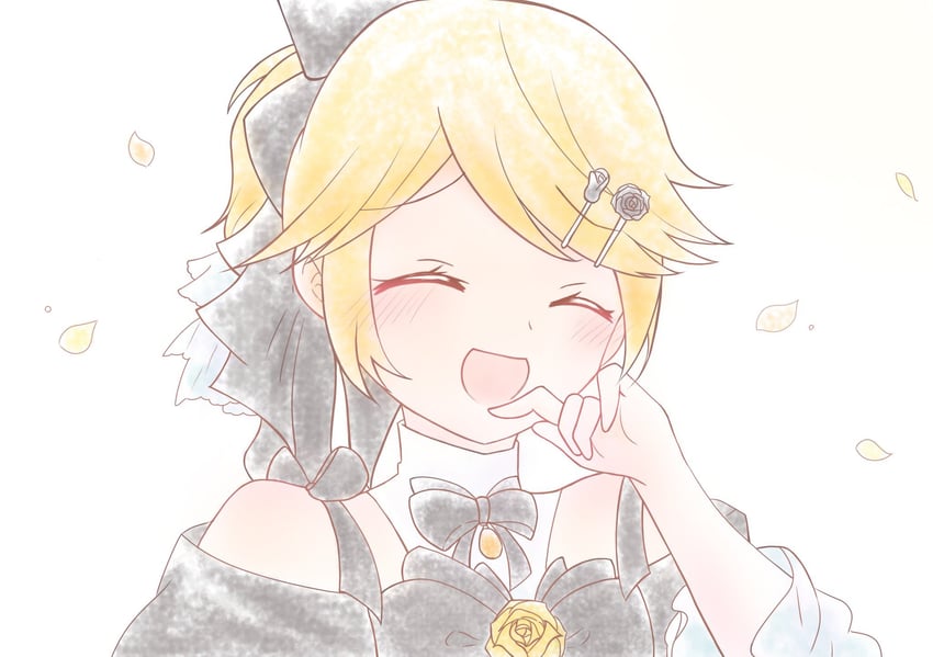 kagamine rin and riliane lucifen d'autriche (vocaloid and 3 more) drawn by konoha_mine