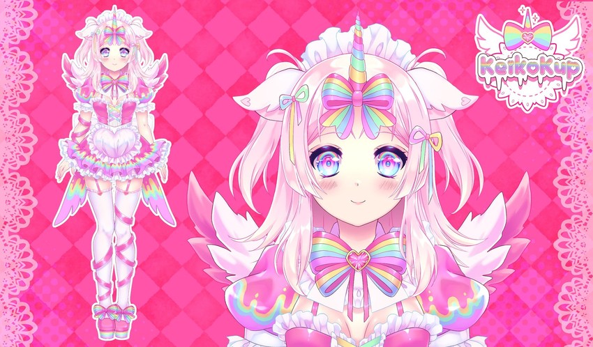keikokup (indie virtual youtuber) drawn by linnea_kataja