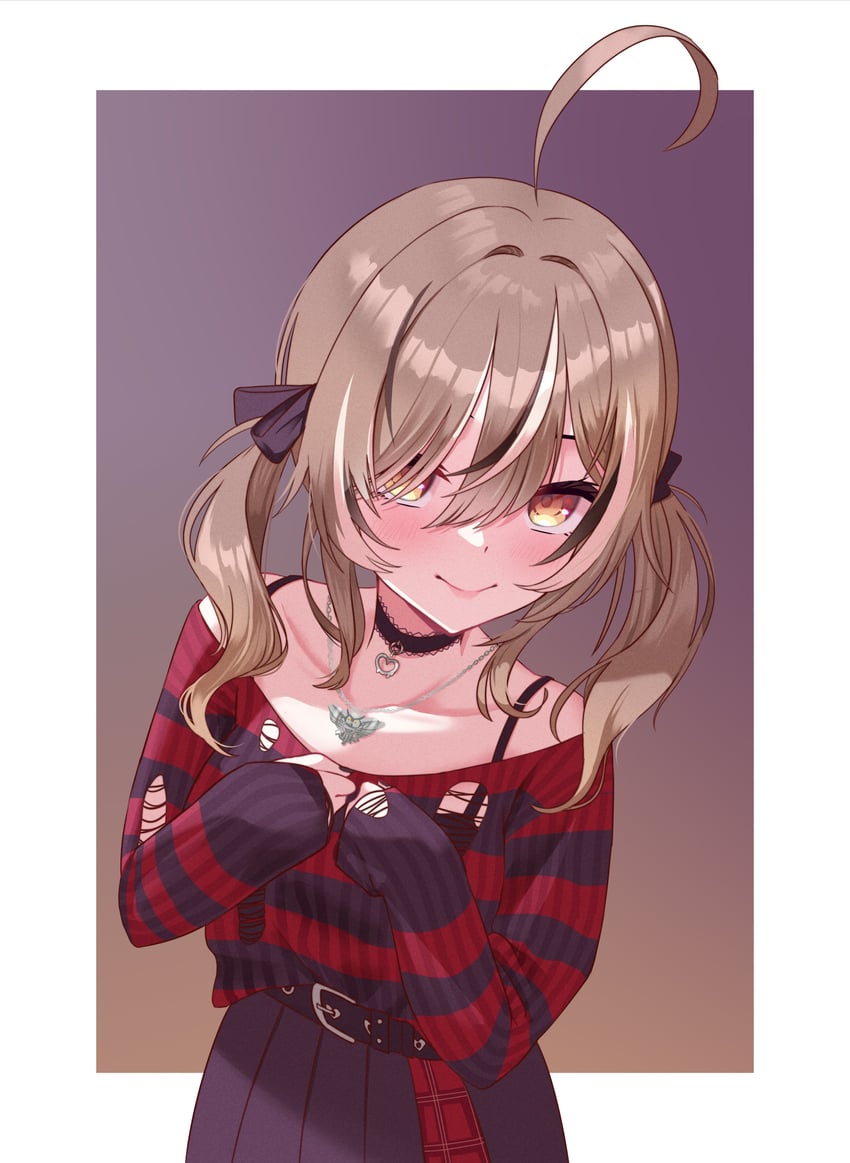 nanashi mumei (hololive and 1 more) drawn by ar-khey