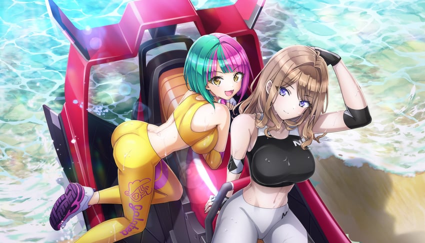 suminoe shion and helly lewis (dolphin wave) drawn by ootomo_takuji