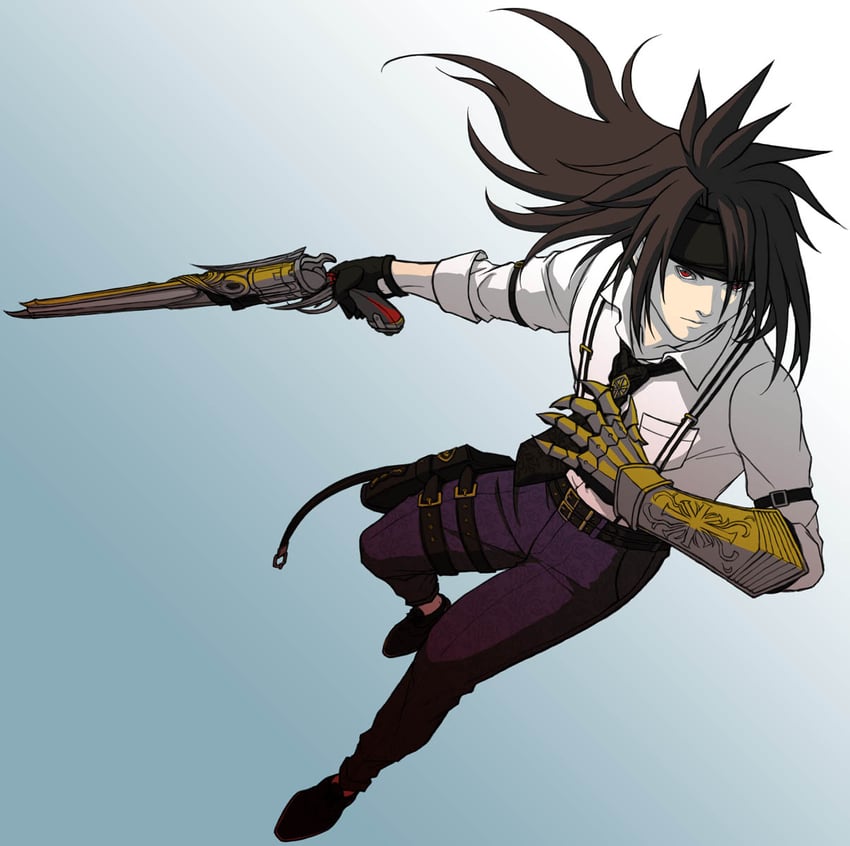 vincent valentine (final fantasy and 2 more) drawn by gai012