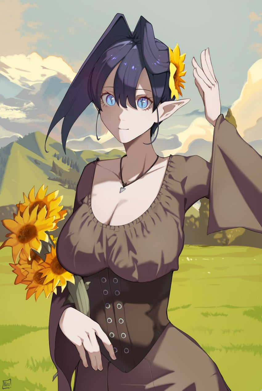 ouro kronii (hololive and 1 more) drawn by ninochuu