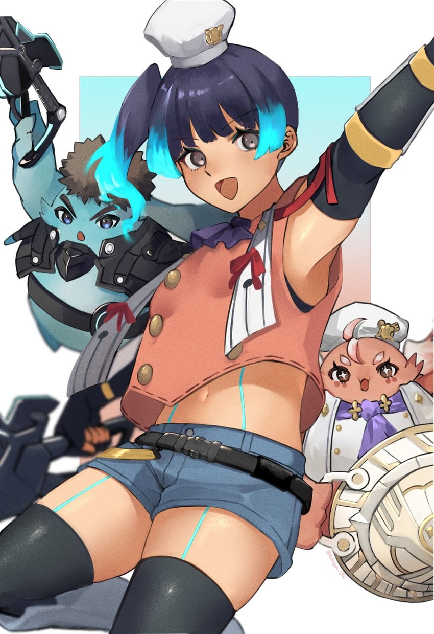 sena, manana, and riku (xenoblade chronicles and 1 more) drawn by seinikuten