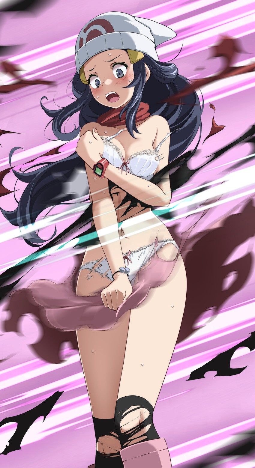 dawn (pokemon and 1 more) drawn by tsukishiro_saika