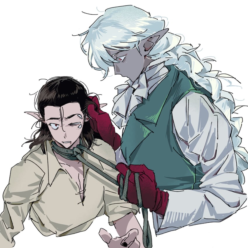 cazador szarr and vellioth (dungeons & dragons and 2 more) drawn by whxqxqaaa!