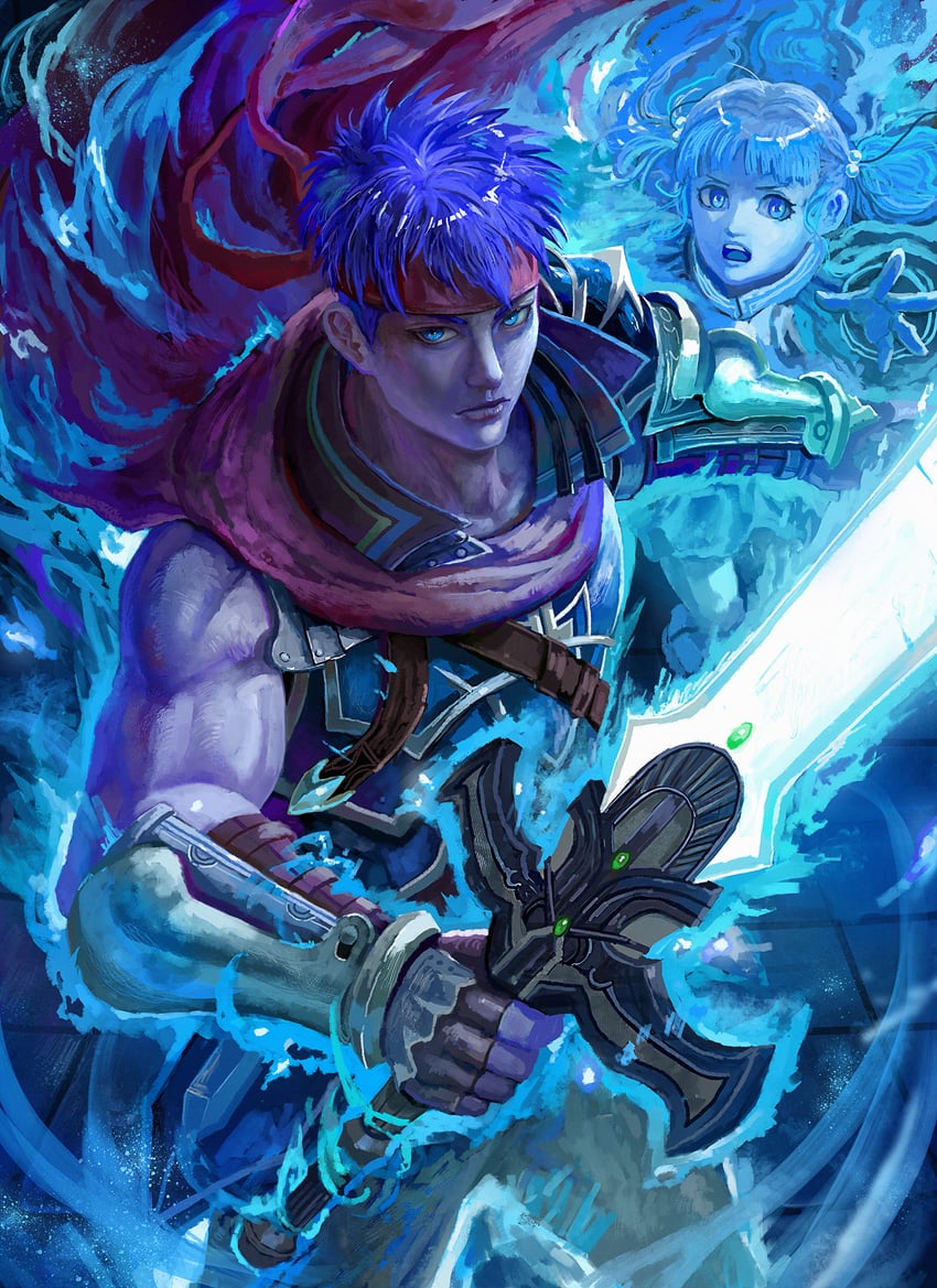 ike and yune (fire emblem and 2 more) drawn by yanmanxplore