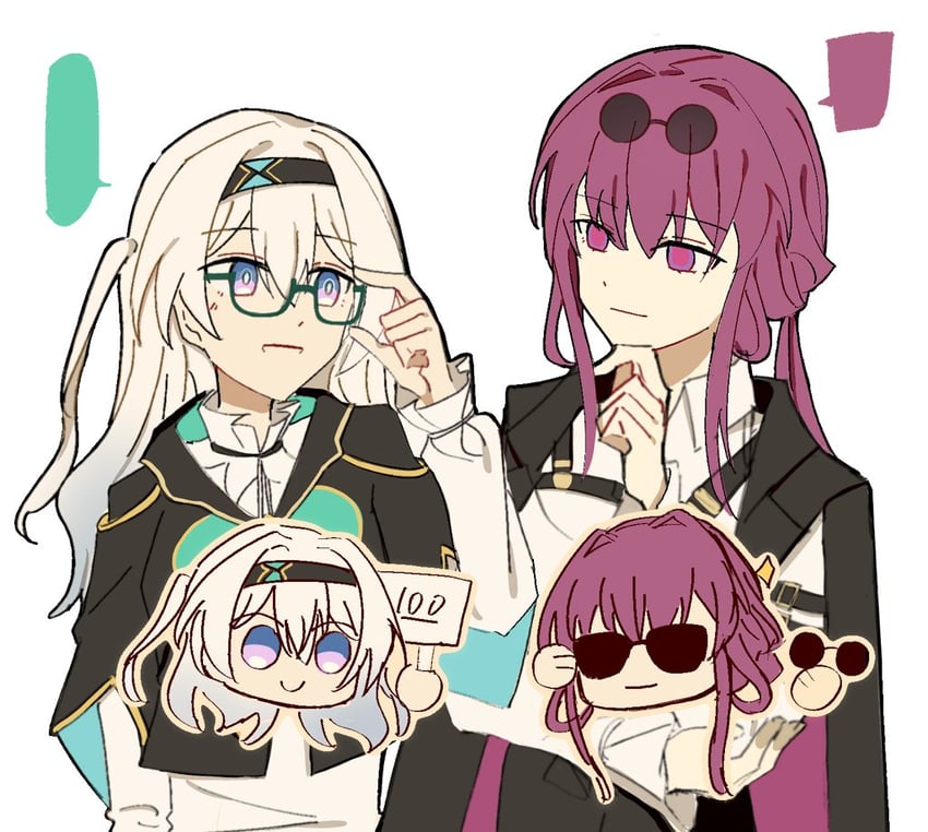 firefly and kafka (honkai and 1 more) drawn by beibc_eee