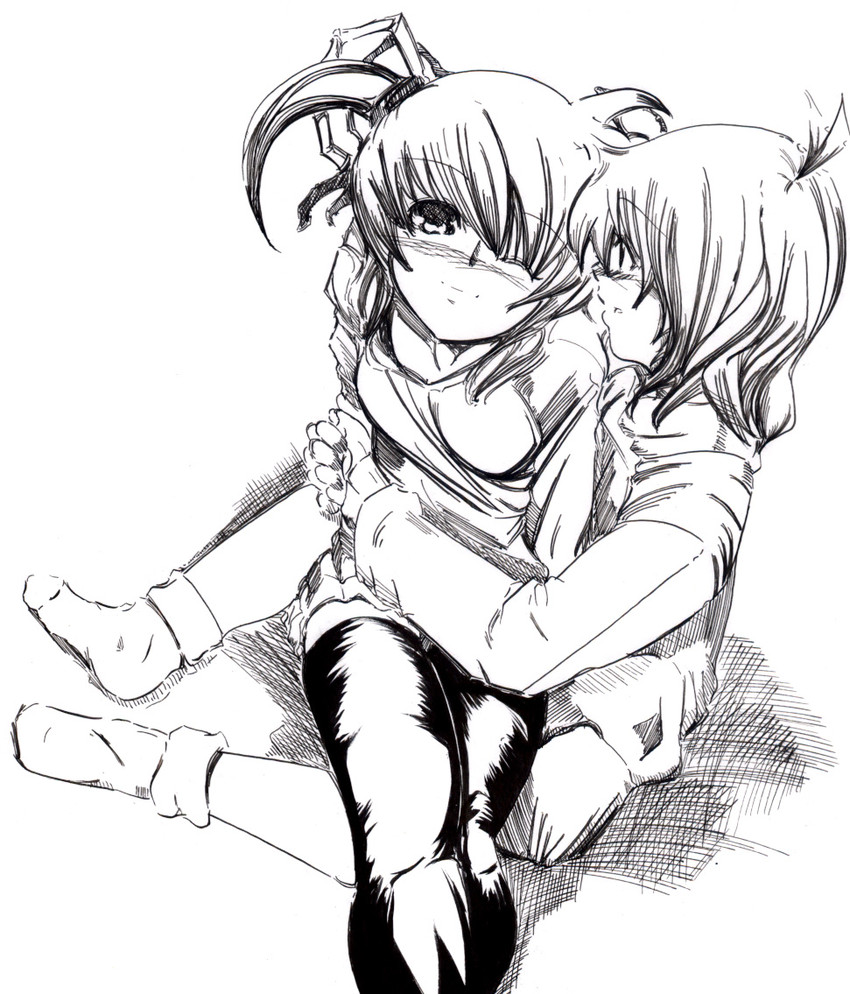 takamachi nanoha and yuuno scrya (lyrical nanoha and 1 more)