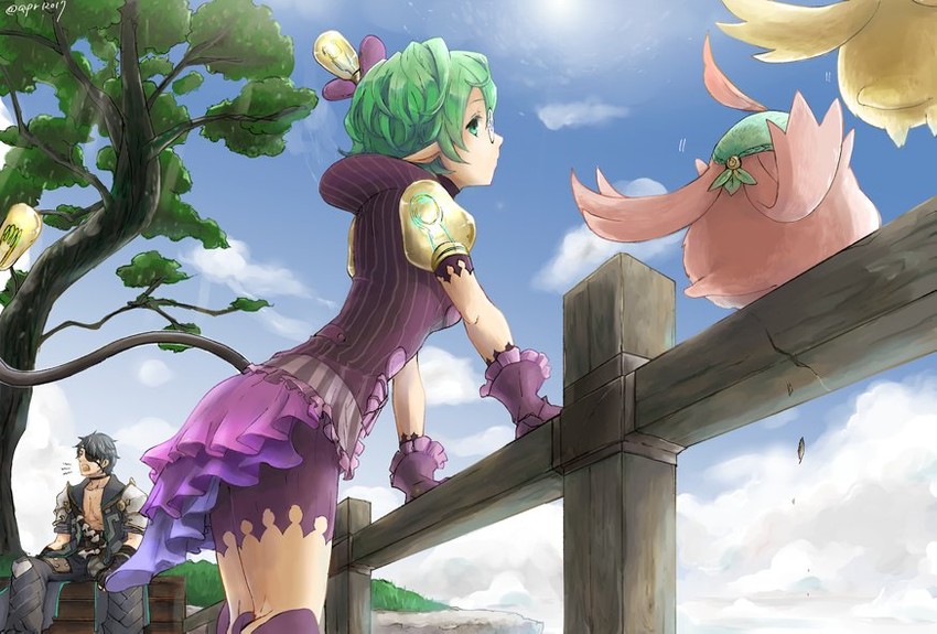 pandoria and zeke von genbu (xenoblade chronicles and 1 more) drawn by robaco