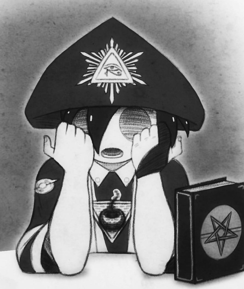 allister and aleister crowley (pokemon and 1 more) drawn by teer