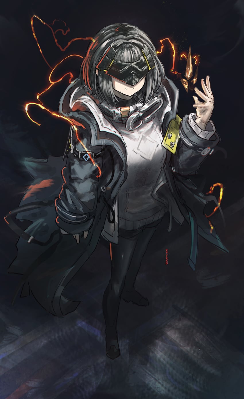 endministrator and female endministrator (arknights and 1 more) drawn by franlol