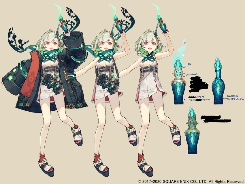 little match girl (sinoalice and 1 more) drawn by ji_no