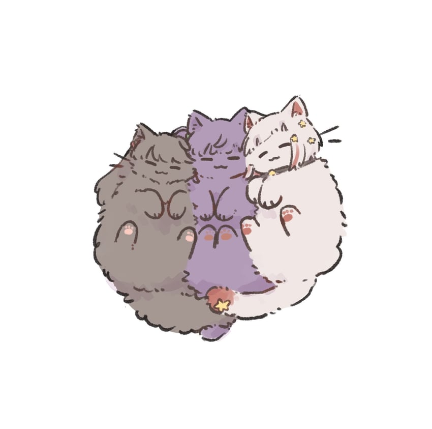 fujishima megumi, otomune kozue, and yugiri tsuzuri (love live! and 1 more) drawn by ao_kaeru