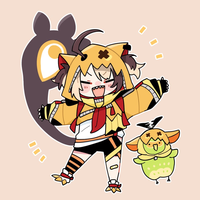 gigi murin and popo (hololive and 1 more) drawn by sakana_(saka11205)
