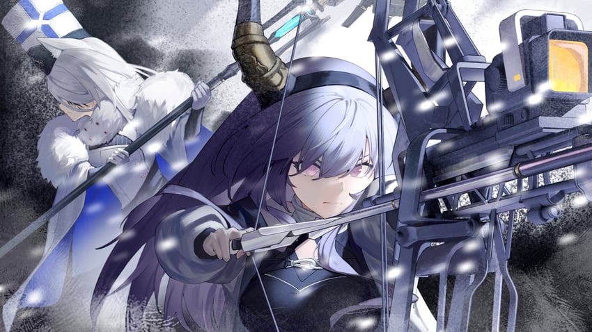 typhon and santalla (arknights) drawn by 9_vcat