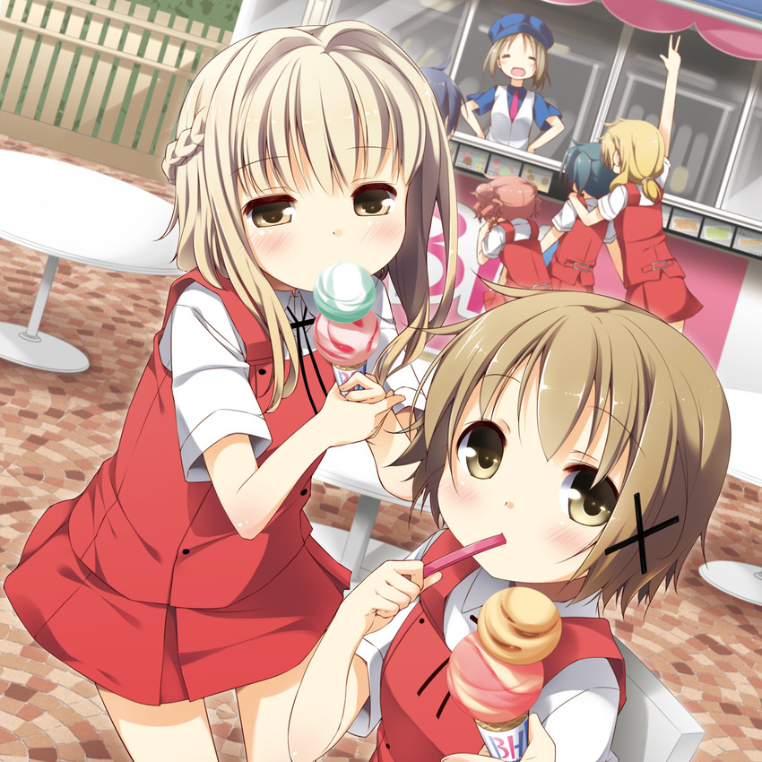 yuno, miyako, hiro, sae, nori, and 2 more (hidamari sketch) drawn by yume_no_owari