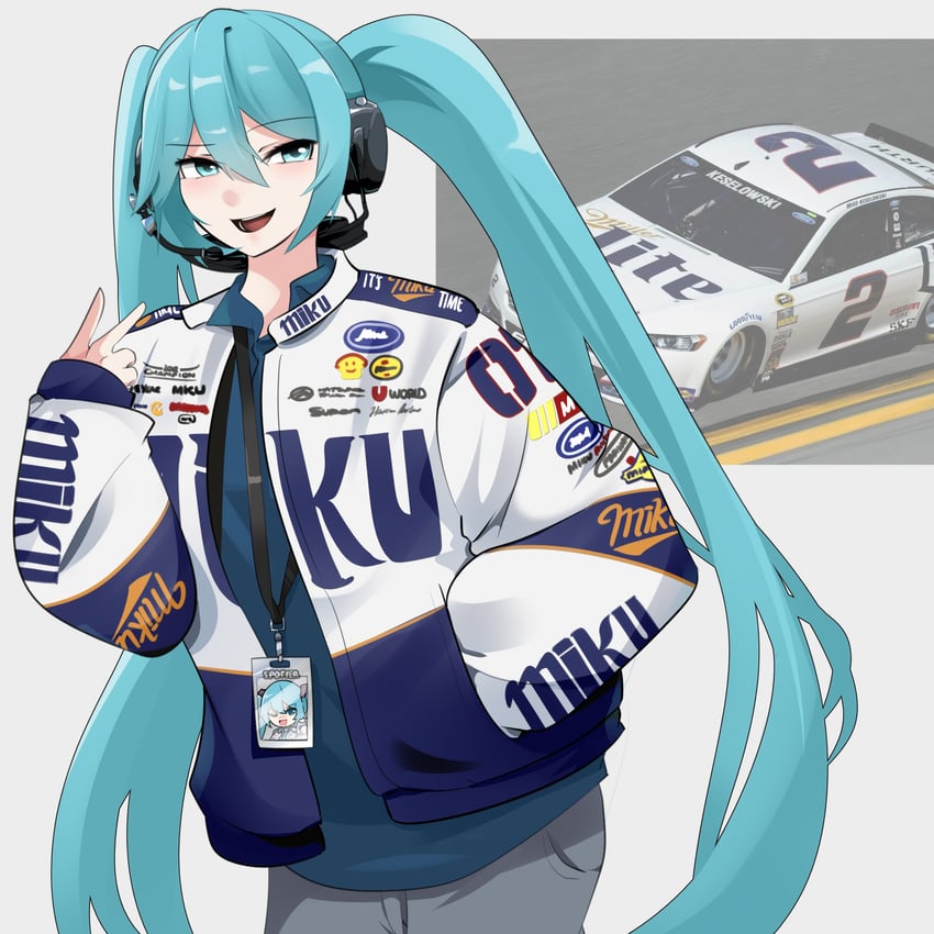 hatsune miku (vocaloid and 1 more) drawn by holeecrab