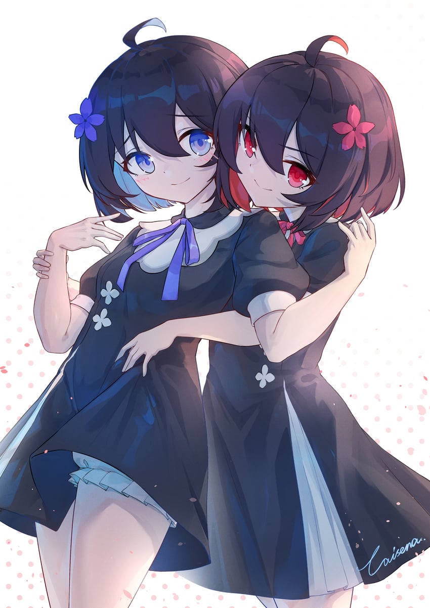 seele vollerei and seele (honkai and 1 more) drawn by caisena