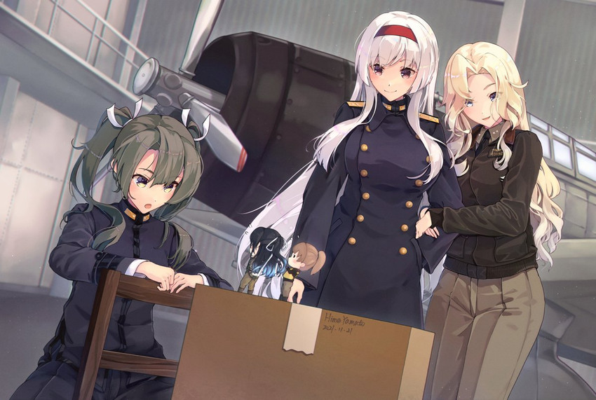 zuikaku, shoukaku, fairy, katsuragi, hornet, and 1 more (kantai collection) drawn by himeyamato