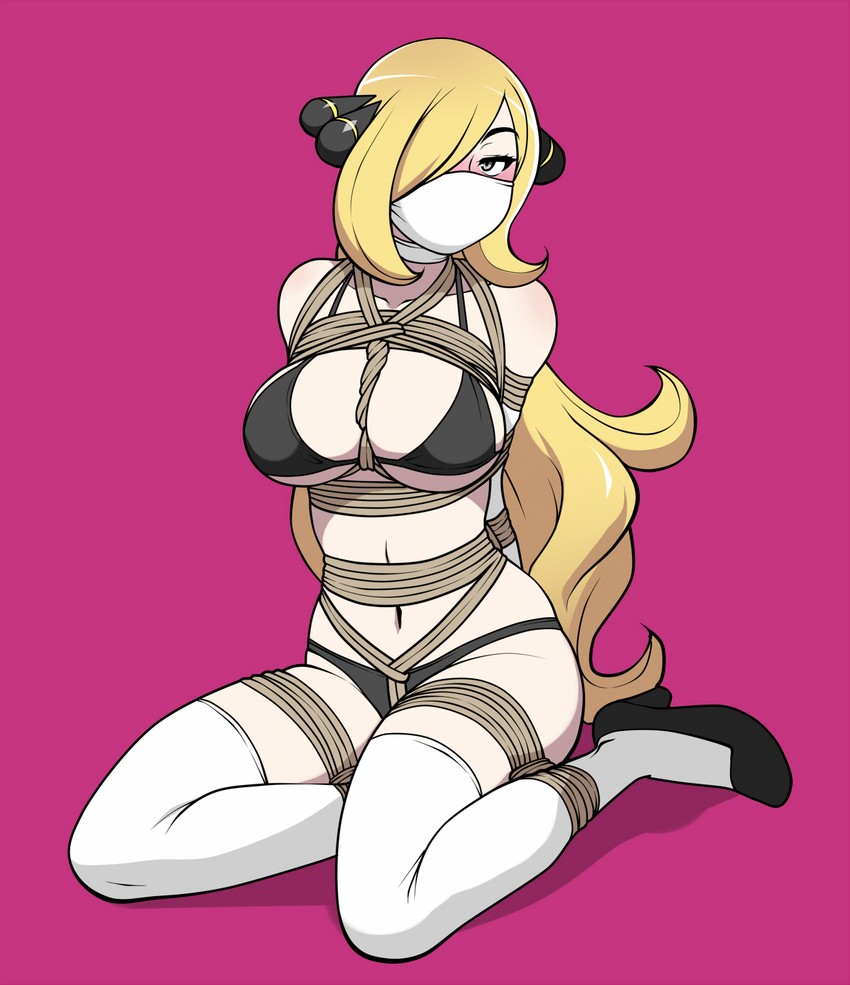 cynthia (pokemon and 1 more) drawn by jam-orbital