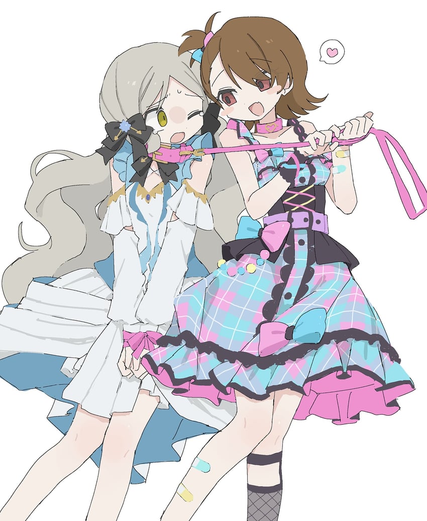 futami ami and handa roco (idolmaster and 2 more) drawn by 01sh110sush1