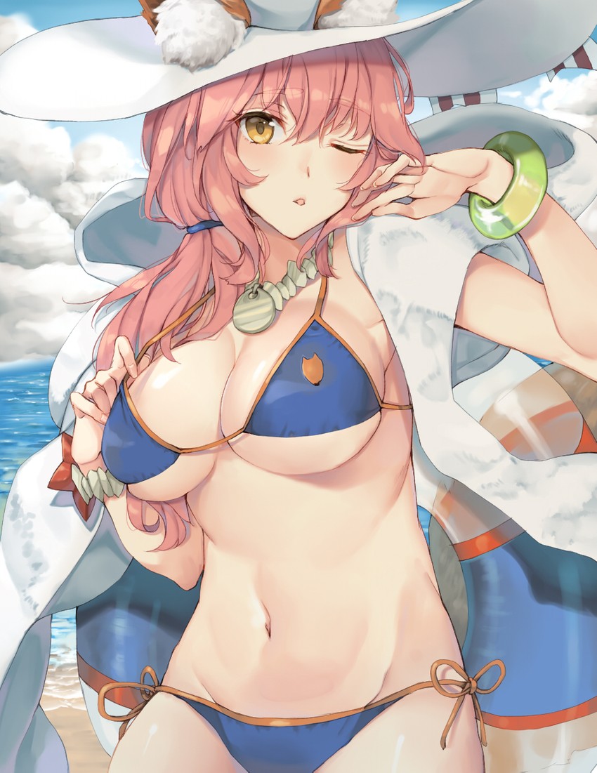 tamamo and tamamo no mae (fate and 1 more) drawn by rinarisa