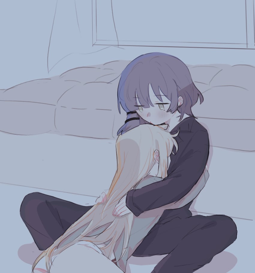 ijichi nijika and yamada ryo (bocchi the rock!) drawn by raven_(099stardive)